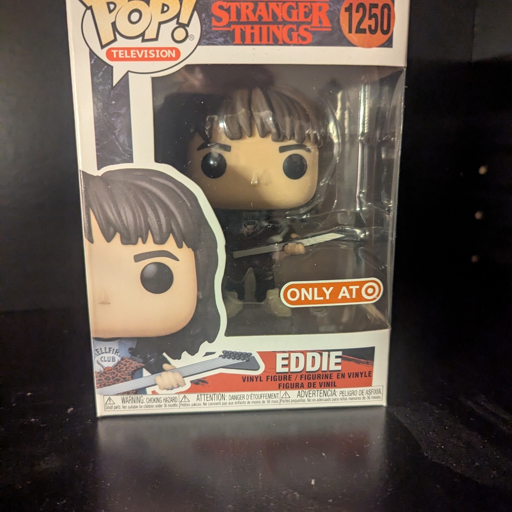 Funko Pop! Eddie with Guitar - Black and White